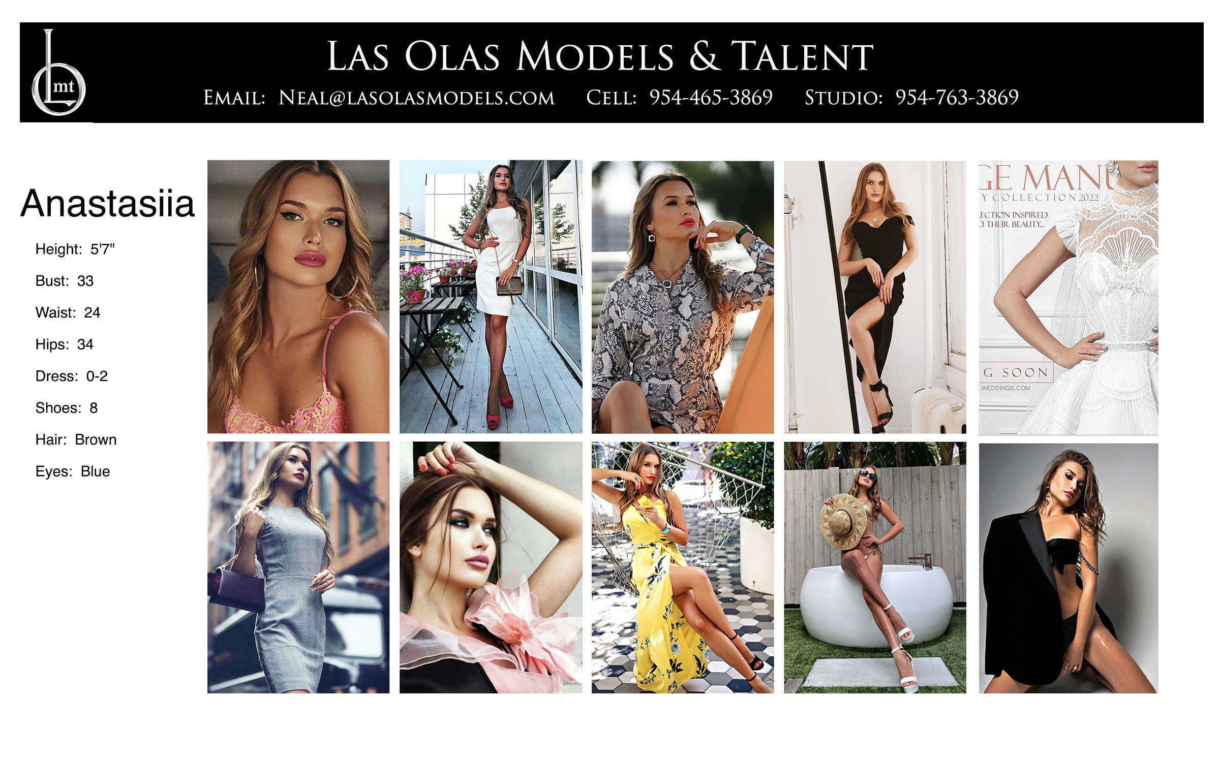 Female Model - Anastasii - Fort Lauderdale - Miami - South Florida - Palm Beach - Las Olas Models and Talent Ft. Lauderdale - Anastasiia Comp